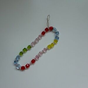 Vibrant Multicolor Beaded Phone Charm